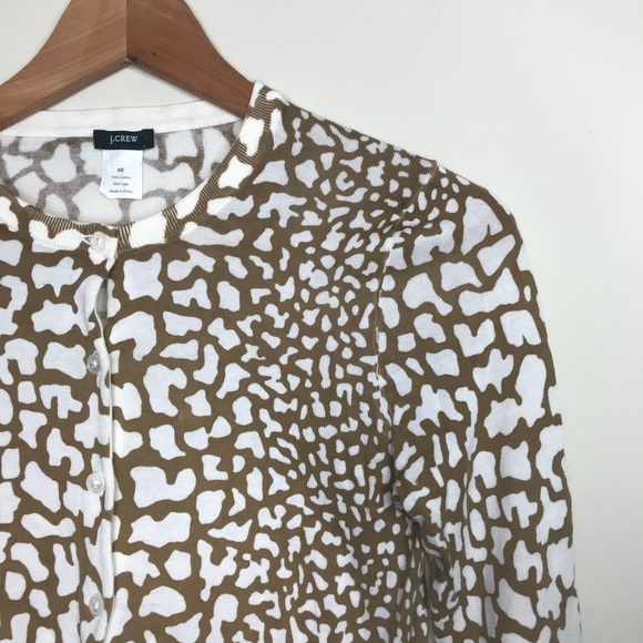 giraffe print cardigan